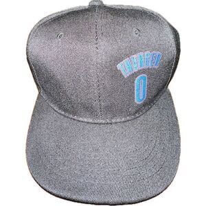 OKC Thunder Russell Westbrook 0 Black SnapBack Hat Cap Adjustable NBA Basketball